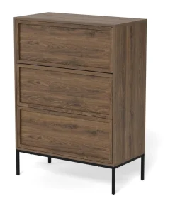 Bendt Ladekast Nakea Eikenlook, Met 3 laden* Ladekasten