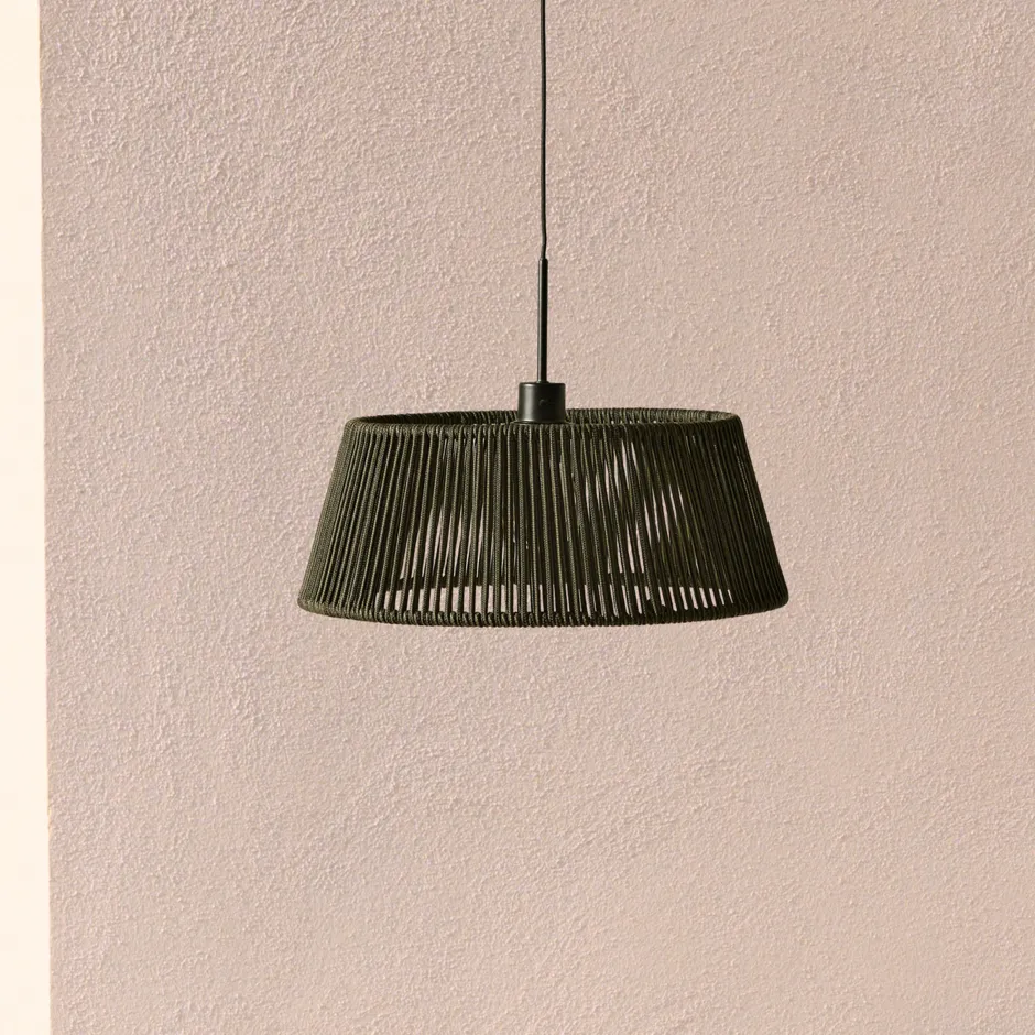 Kave Home Lampenkap Aldet Geweven touw, 46cm* Hanglampen Voor Buiten|Lampenkappen