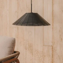 Kave Home Lampenkap Saranella Rotan* Hanglampen Voor Buiten|Lampenkappen