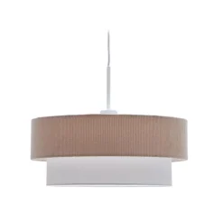 Kave Home Lampenkap Bianella Rib Velvet, kleur* Lampenkappen|Hanglampen