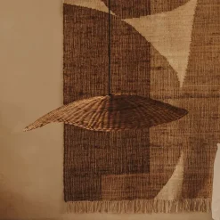 Kave Home Lampenkap Bisbal Rotan, Ø80cm (excl. fitting)* Lampenkappen|Hanglampen