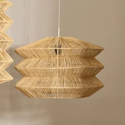Kave Home Lampenkap Dakit Rotan, 60cm* Lampenkappen|Hanglampen