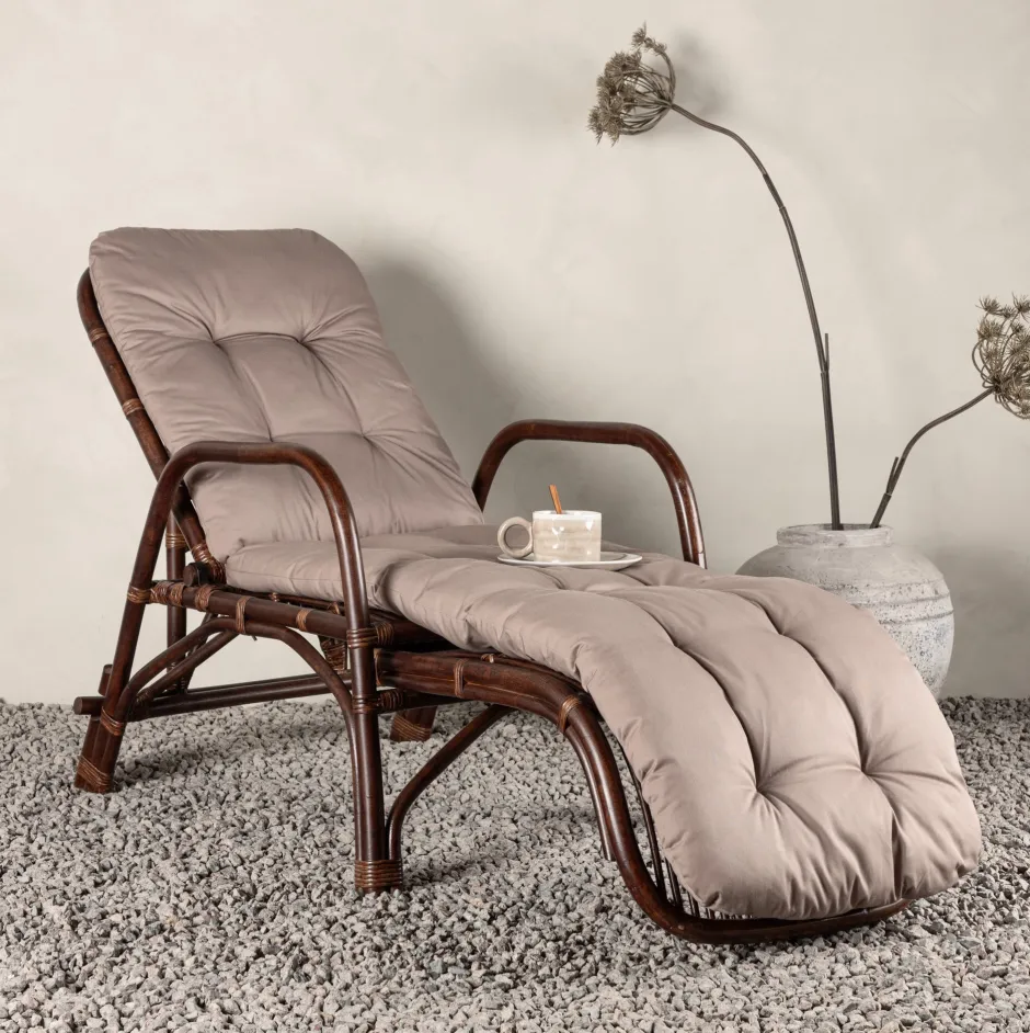 Nohr Ligbed Albany Rotan, kleur Walnoot* Ligbedden