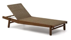Kave Home Ligbed Itani Acaciahout en rattan* Ligbedden
