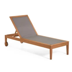 Kave Home Ligstoel Caterin, 195cm, kleur Naturel* Ligbedden