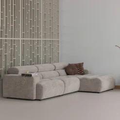 WOOOD Loungebank Novi Geweven melange stof, kleur* Loungebank