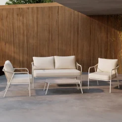Nohr Loungeset Aleyna Met bank, 2 loungestoelen en tafel, kleur* Loungesets