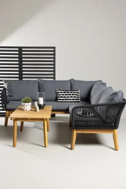 Nohr Loungeset Chandni Acaciahout, Met hoekbank en tafel, kleur* Loungesets