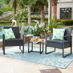 Artistiq Living Loungeset Cherylann 2 stoelen + tafel, Polyrotan* Loungesets