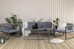 Nohr Loungeset Donnesha Met bank, 2 tafels en 2 fauteuils* Loungesets