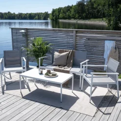 Nohr Loungeset Erikka Met bank, 2 loungestoelen en tafel* Loungesets
