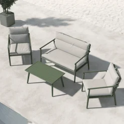 Nohr Loungeset Filemon Met bank, 2 loungestoelen en tafel* Loungesets