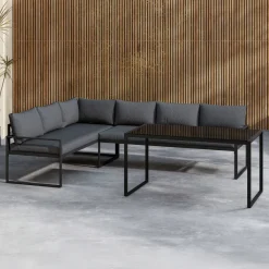 Nohr Loungeset Jenalee Met hoekbank en hoge tafel, kleur Zwart* Loungesets