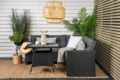 Nohr Loungeset Katlyn Wicker, Met hoekbank en tafel* Loungesets
