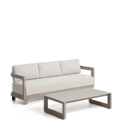 Kave Home Loungeset Nerano Met 3-zitsbank en lage tafel* Loungesets