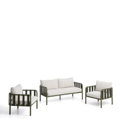 Kave Home Loungeset Omala Met 2-zitsbank en 2 fauteuils* Loungesets