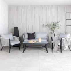 Nohr Loungeset Sauel Met bank, 2 stoelen en tafel* Loungesets