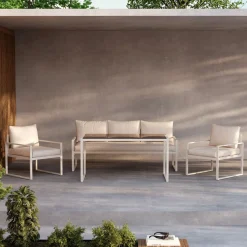 Nohr Loungeset Sharise Met bank, 2 loungestoelen en hoge tafel* Loungesets