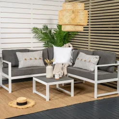Nohr Loungeset Terah Met hoekbank en tafel* Loungesets