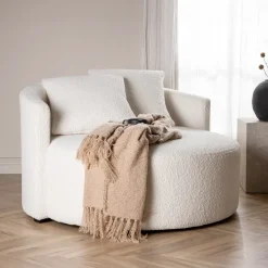 Nohr Loveseat Keeli Teddy* Fauteuil Stof / Textiel|Fauteuil Bouclé / Teddy