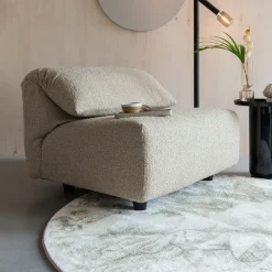 Zuiver Loveseat Wings Bouclé* Fauteuil Stof / Textiel|Fauteuil Bouclé / Teddy