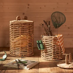 Kave Home Mand Venezia Rotan, Set van 2 stuks* Kinderkameraccessoires|Potten & Manden