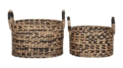 MUST Living Mand Basket Waterhyacint, Set van 2 stuks* Potten & Manden