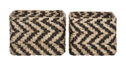 MUST Living Mand Basket Waterhyacint, Set van 2 stuks* Potten & Manden