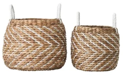 MUST Living Mand Carlos Abaca, Set van 2 stuks* Potten & Manden