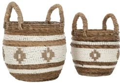 MUST Living Mand Cuzco Set van 2 stuks* Potten & Manden