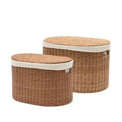 Kave Home Mand Indali Rotan, Set van 2 stuks* Potten & Manden