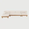 Ethnicraft Modulaire Loungebank Monocle 4-zits, Hoek Links, Teakhout* Loungesets