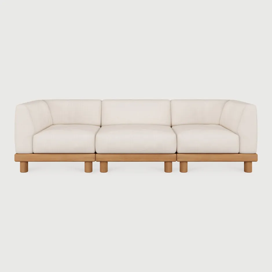 Ethnicraft Modulaire Loungebank Monocle 3-zits, Teakhout* Loungesets
