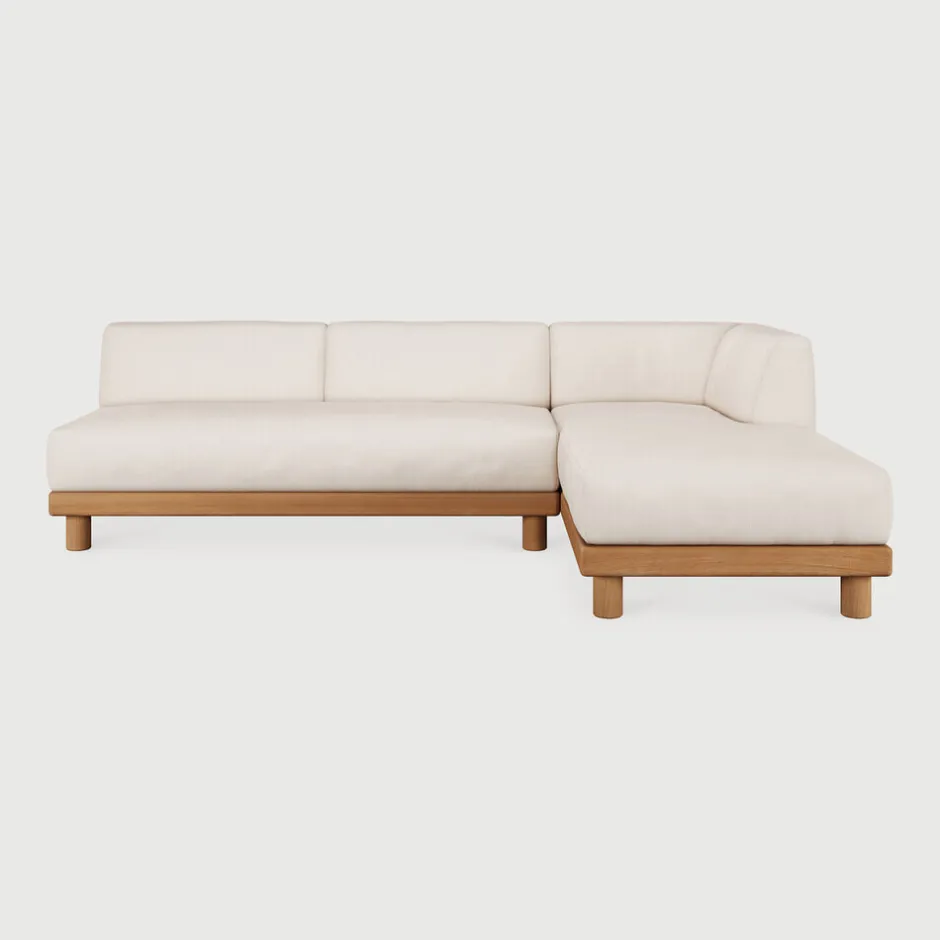 Ethnicraft Modulaire Loungebank Monocle Hoek Rechts, Teakhout* Loungesets