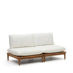 Kave Home Modulaire Loungebank Portitxol Teakhout, Met 2 fauteuils* Tuinbanken