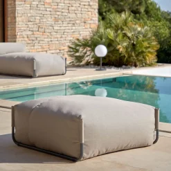 Kave Home Modulaire Outdoor Bank Square Poef* Loungesets