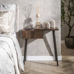 LifestyleFurn Nachtkastje Alania Met 1 lade en legplank, Acaciahout* Nachtkastjes|Nachtkastjes