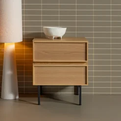 WOOOD Nachtkastje/Ladekast Tours Met 2 laden, kleur* Ladekasten|Nachtkastjes