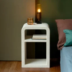 Dutchbone Nachtkastje Veda 30 x 40cm, kleur beige* Nachtkastjes|Nachtkastjes