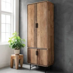 DTP Home Opbergkast Evo Teakhout, 220 x 80cm* Opbergkasten