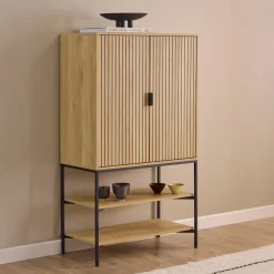 Bendt Opbergkast Lisette Eikenhout, 140 x 80cm* Opbergkasten