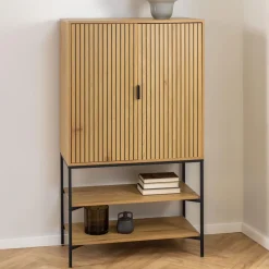 Bendt Opbergkast Lisette Eikenhout, 140 x 80cm* Opbergkasten