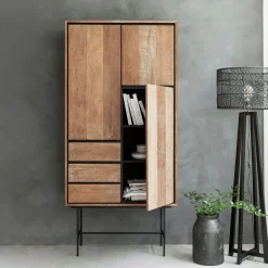 DTP Home Opbergkast Metropole Teakhout, 210 x 100cm* Opbergkasten