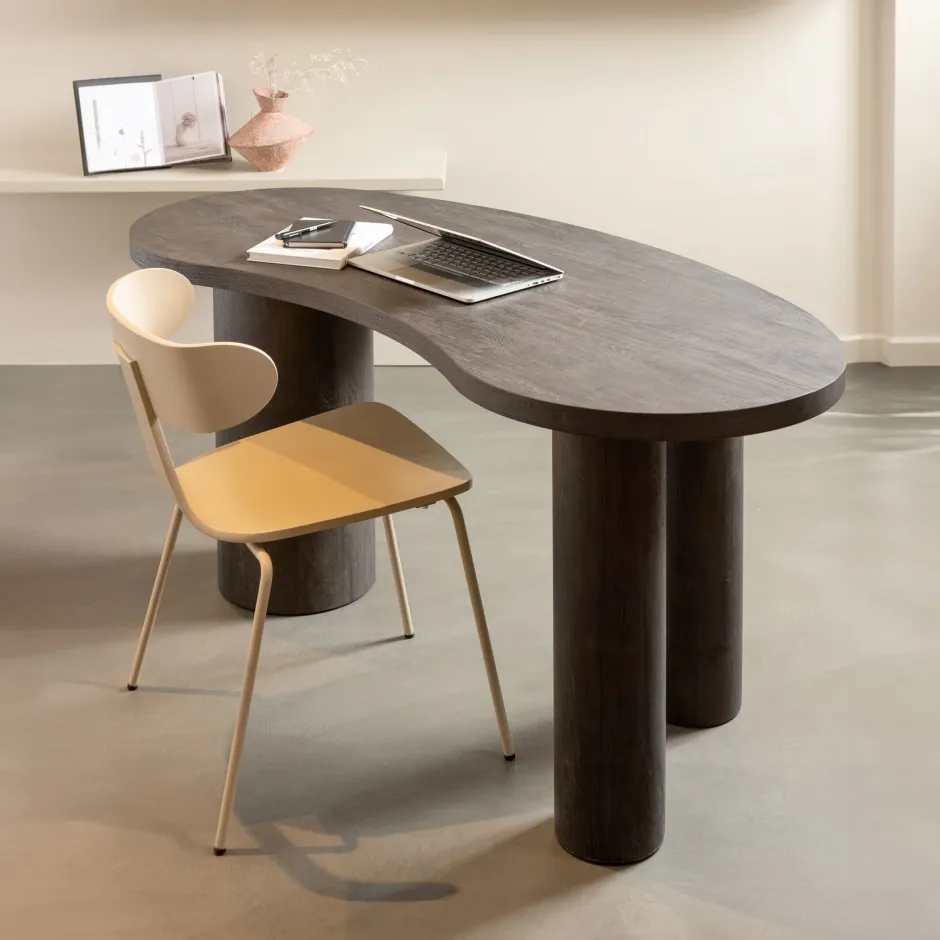 WOOOD Organisch Bureau / Sidetable Maan MDF 150cm, kleur* Bureaus|Sidetables