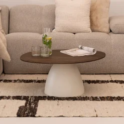 Sohome Organische Salontafel Madin Mangohout, 86cm* Sohome Giftcard|Organische Salontafel