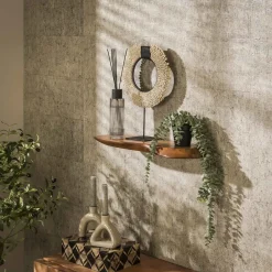 LifestyleFurn Organische Wandplank Lavar Acaciahout* Wandrekjes & Wandplanken