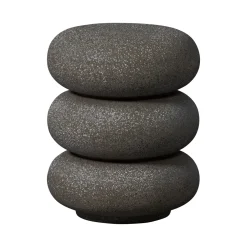 WOOOD Organische Bijzettafel Laurel Magnesiumoxide* Zwarte Bijzettafel