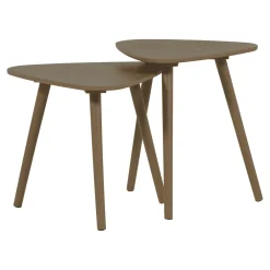 WOOOD Organische Bijzettafel Nila Set van 2 stuks* Bijzettafels Set