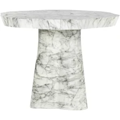 Richmond Interiors Organische Eettafel Rockyard Faux Marmer en travertin* Marmeren Eettafel|Organische Eettafel