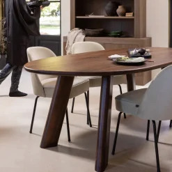 WOOOD Organische Eettafel Roundly Mangohout, kleur* Organische Eettafel